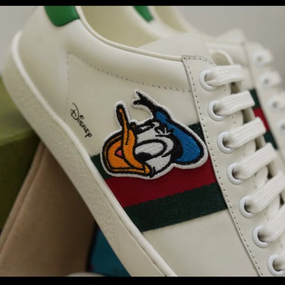 NWOT Authentic Gucci x Disney Donald Duck Ace sneakers - Picture 2 of 7